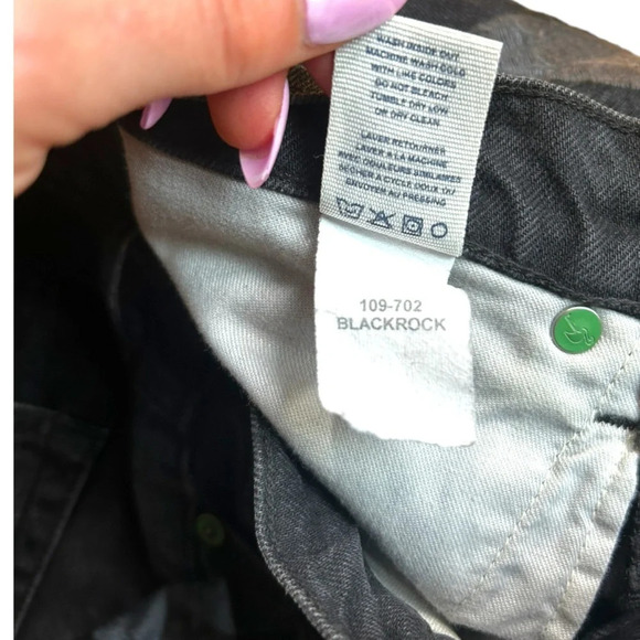 Sandrine Rose Los Angeles black wide leg embroidered jeans size 24 Fray Hem - Picture 8 of 16